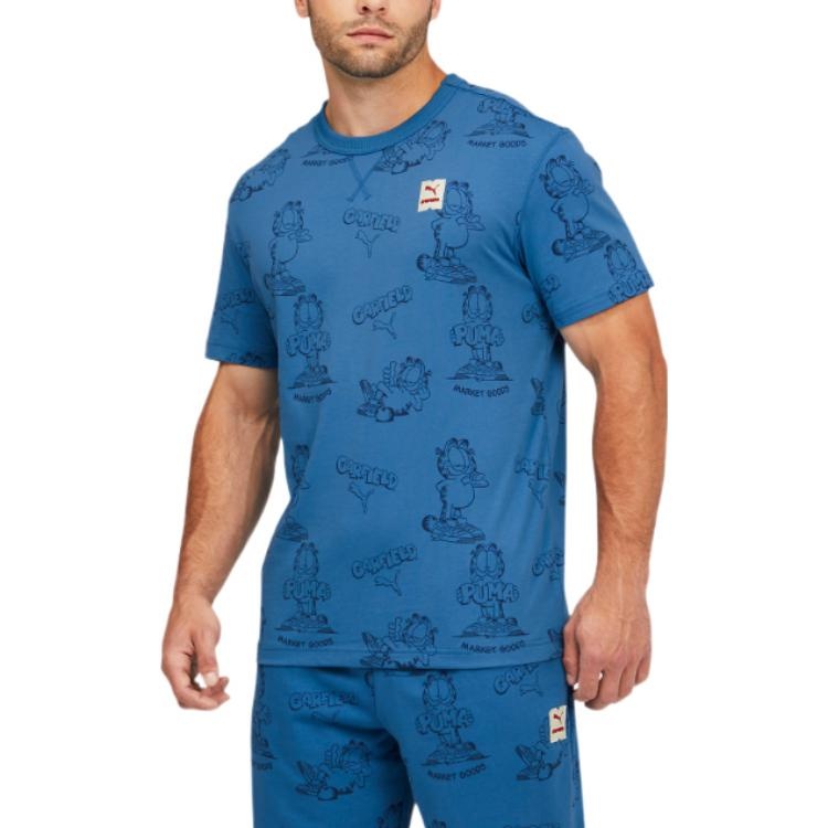 PUMA x GARFIELD Printed Tee 'Vallarta Blue' 534434-48 - 3