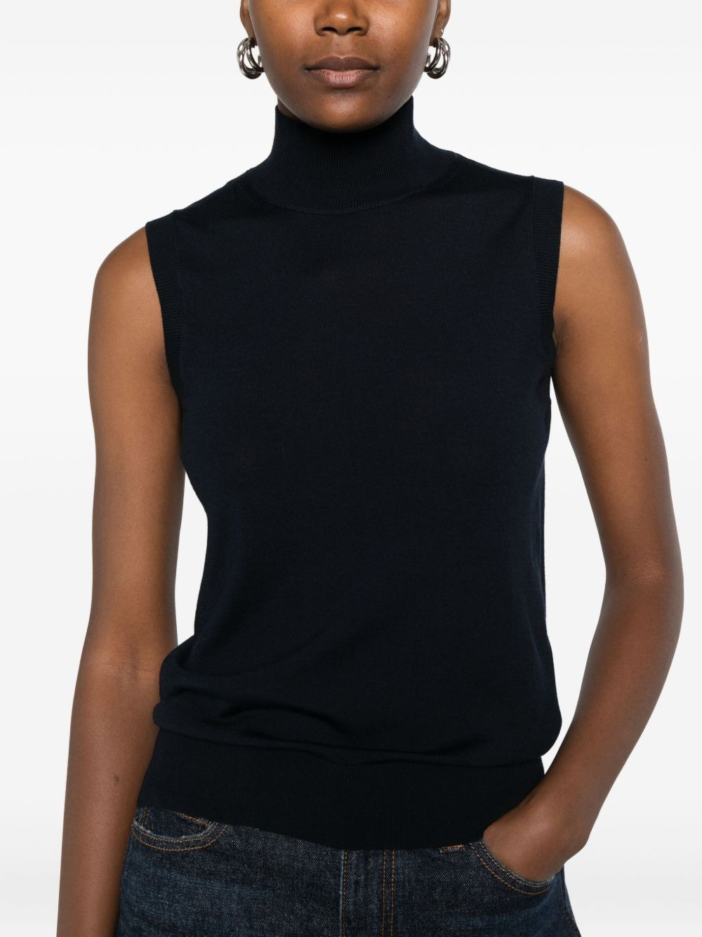high-neck sleeveless top - 5