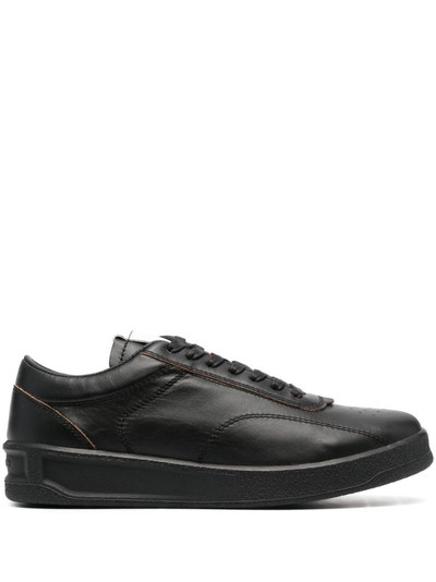 Jil Sander lace-up leather sneakers outlook