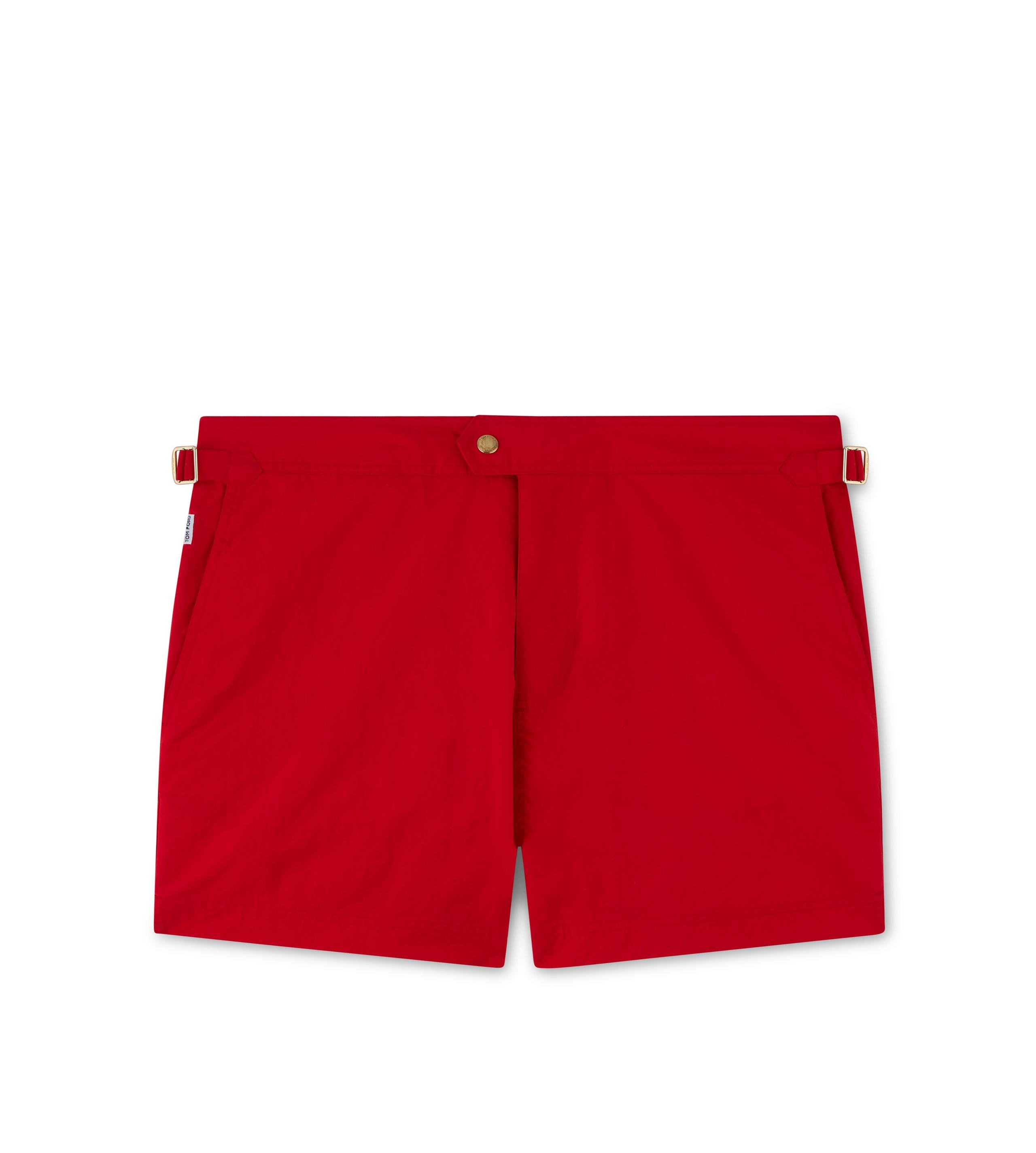 COMPACT POPLIN SWIM SHORT - 1