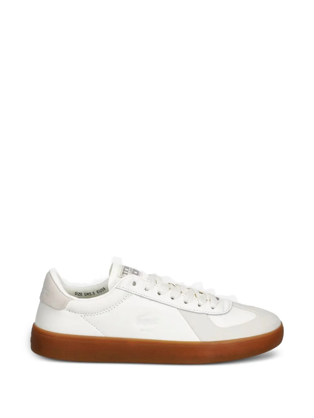 panelled leather sneakers - 1