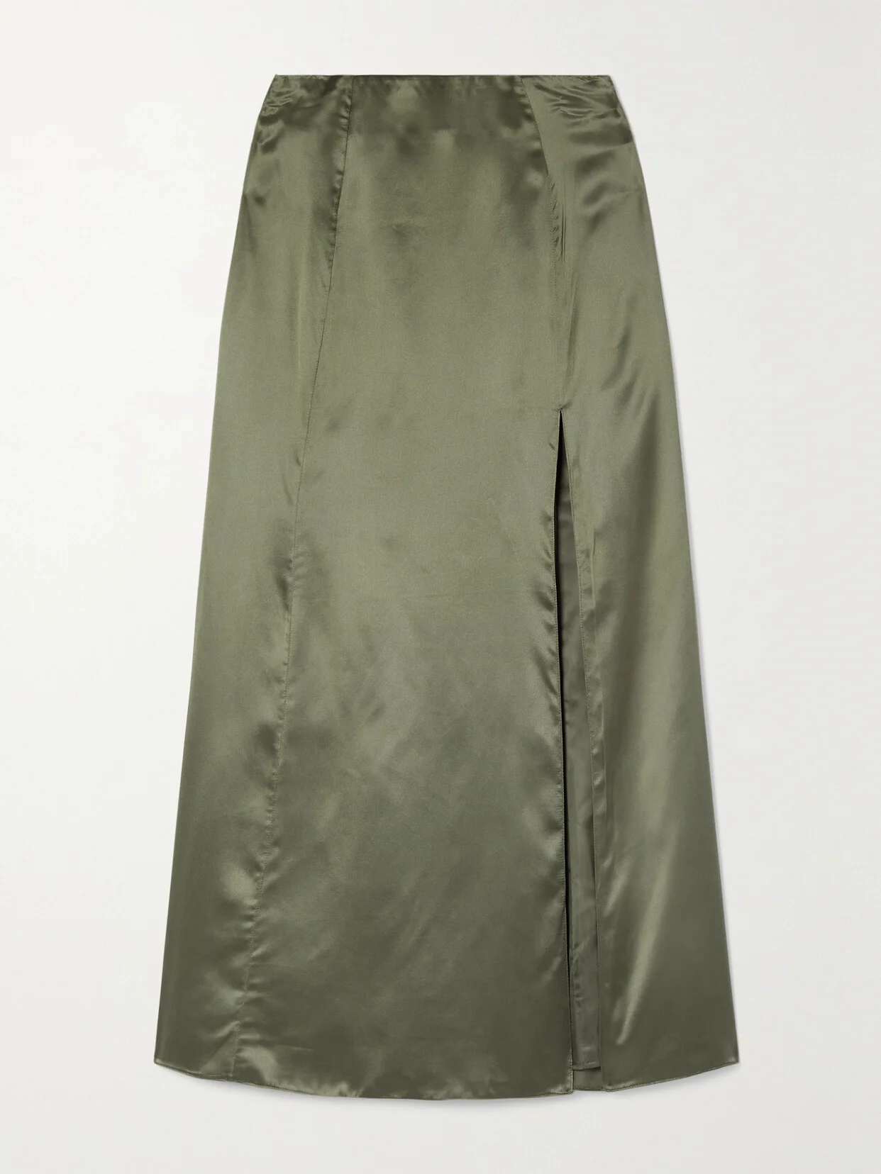 Organic Silk-satin Maxi Skirt - 1