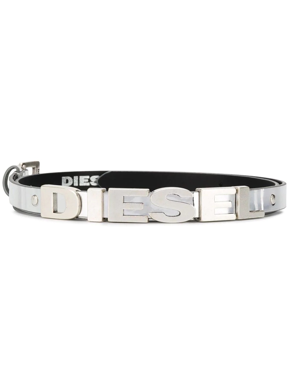 metallic 3D logo belt - 1