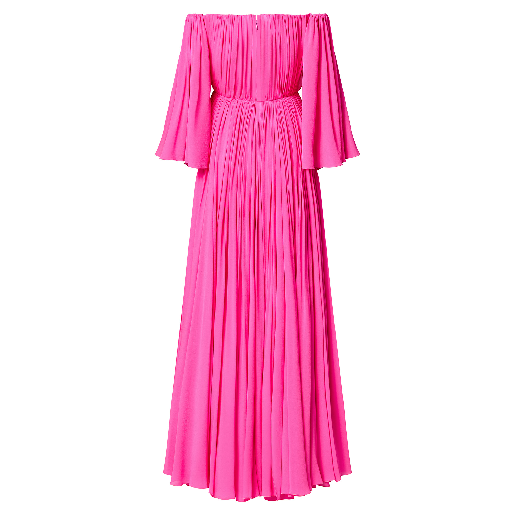 Off-The-Shoulder Flare-Sleeve Gown - 3