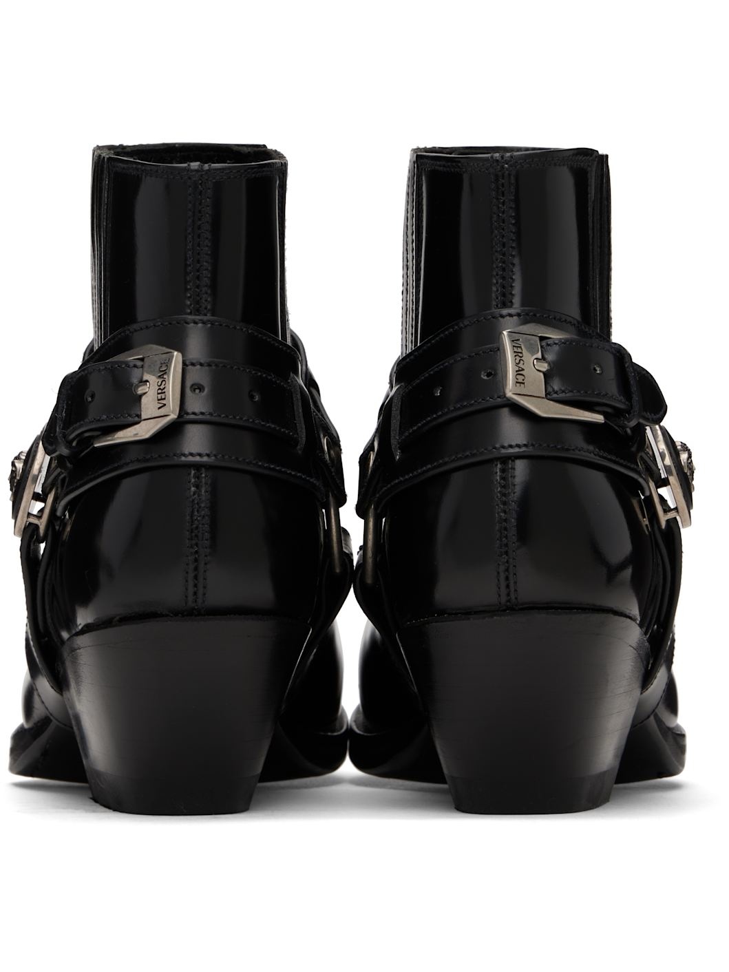Black Texano Ankle Chelsea Boots - 2