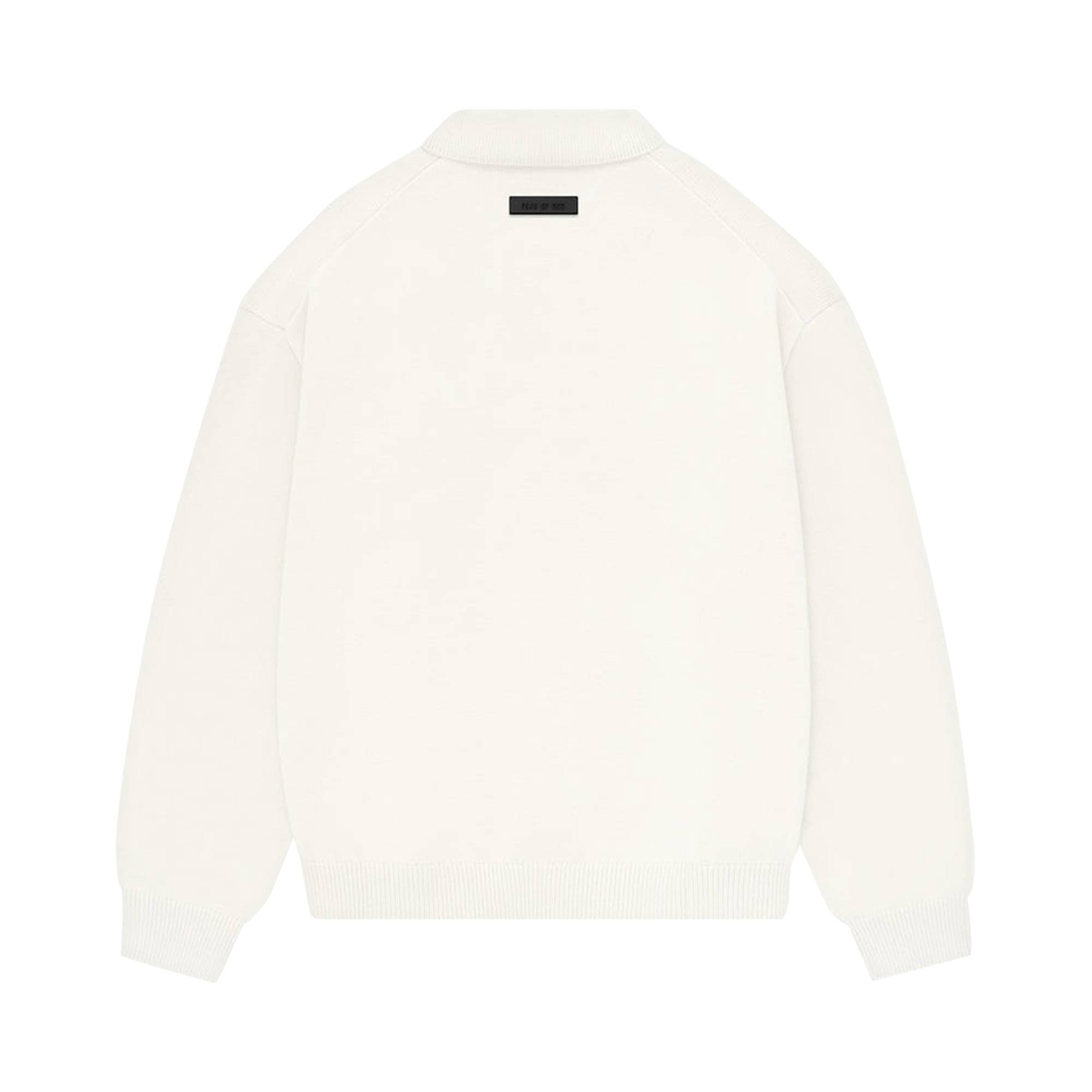 Fear of God Essentials Knit Polo 'Cloud Dancer' - 2