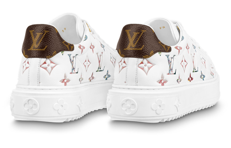 (WMNS) LOUIS VUITTON Time Out Sneakers 'Colorful Monogram' 1AAOSH - 4