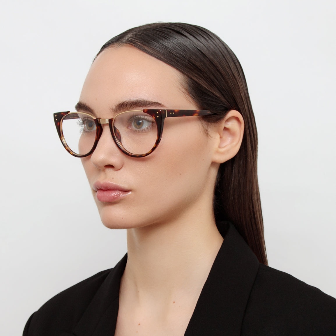 Iris Oval Optical Frame in Dark Tortoiseshell - 2