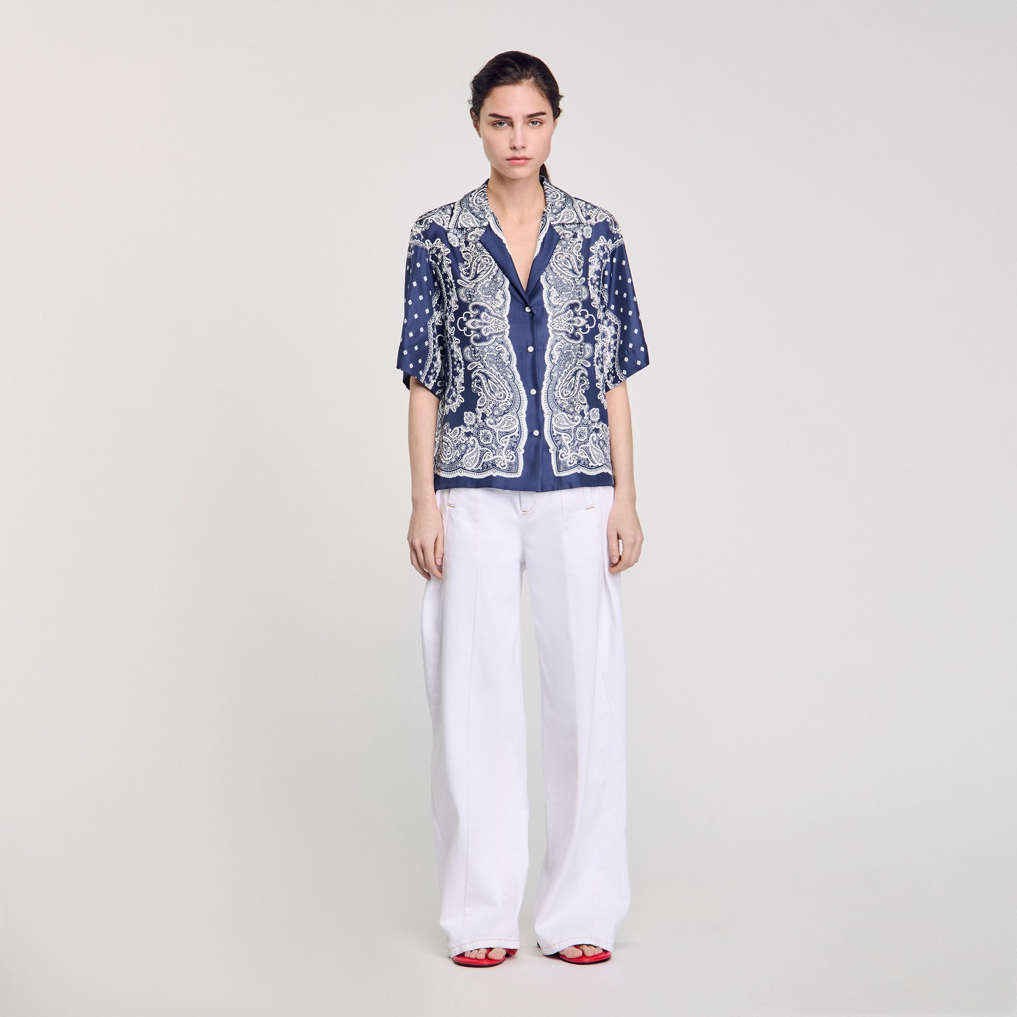 BANDANA PRINT SHIRT - 2