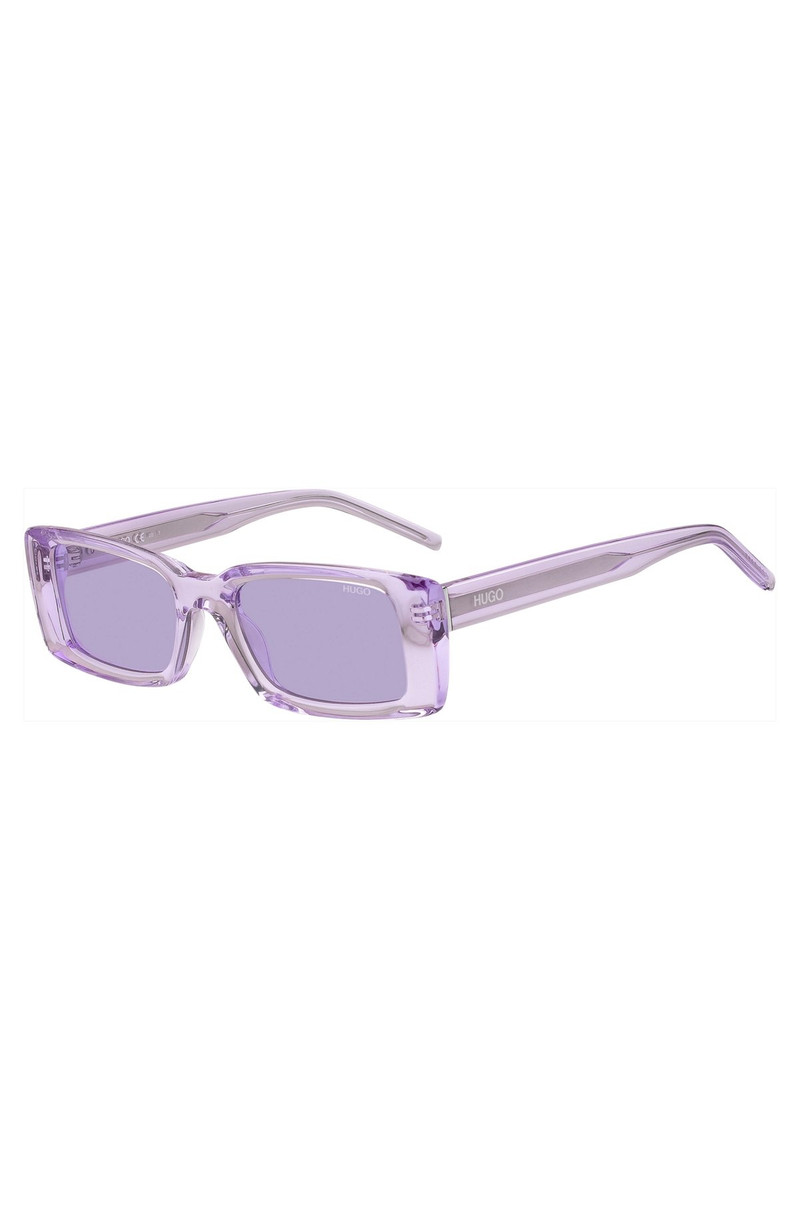 PURPLE-ACETATE SUNGLASSES WITH CONTRAST LOGOS 1