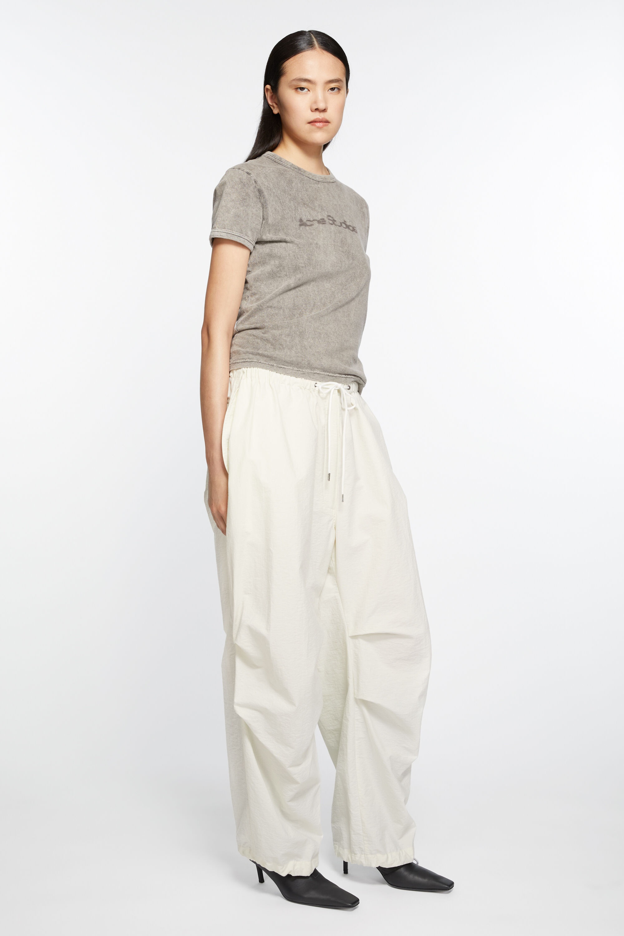 Relaxed fit trousers - White - 4