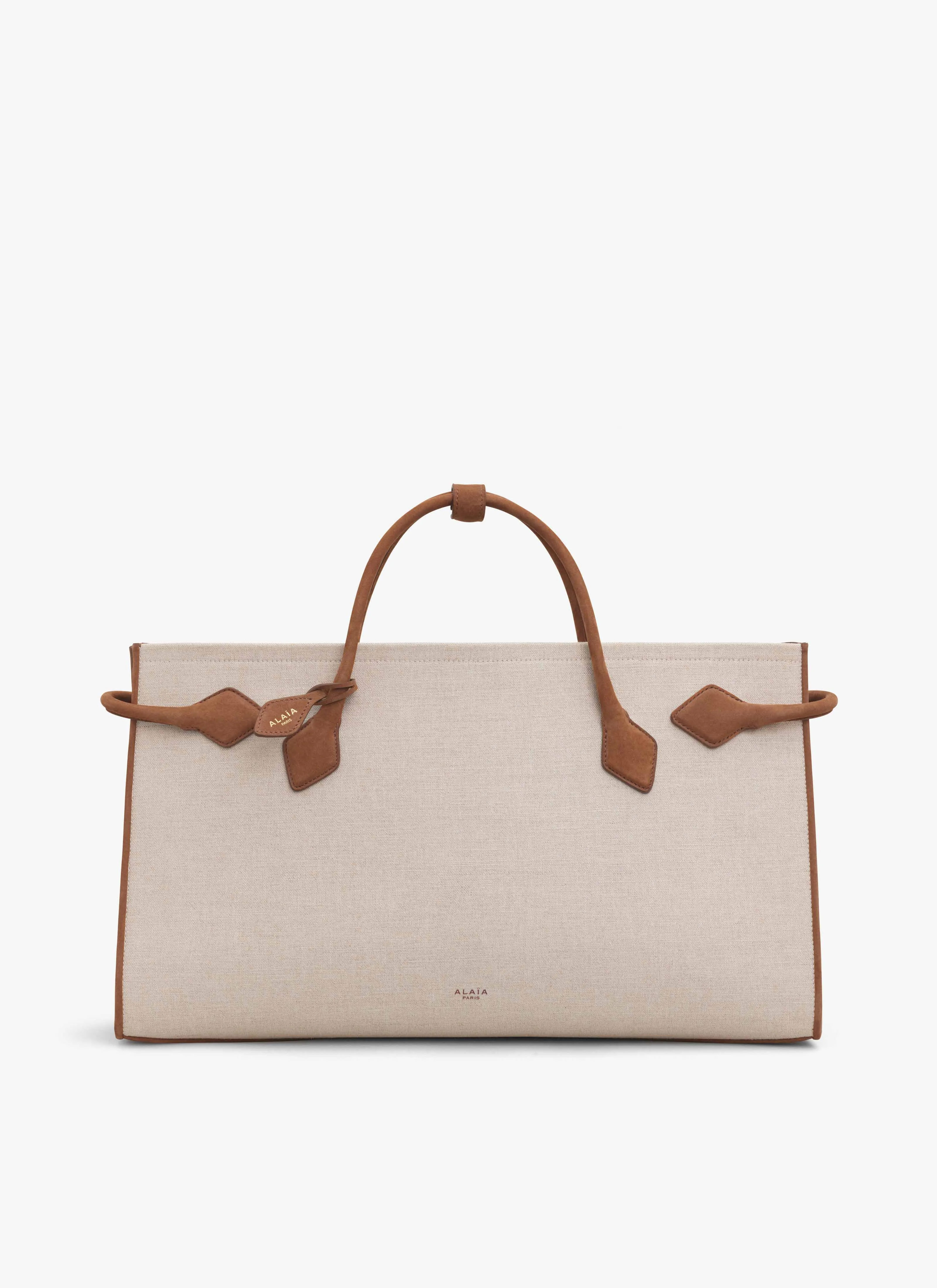 LE TECKEL TOTE BAG IN CANVAS AND NUBUCK - 1