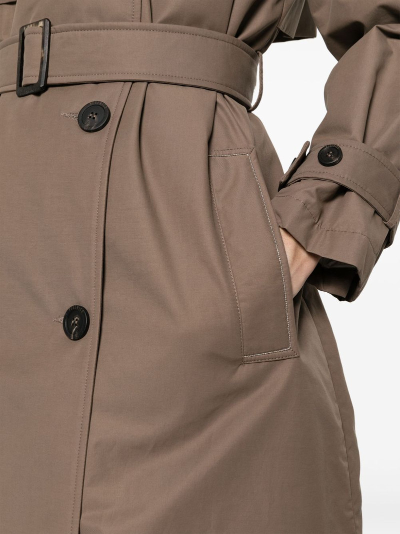 Monili-chain double-breasted trenchcoat 5