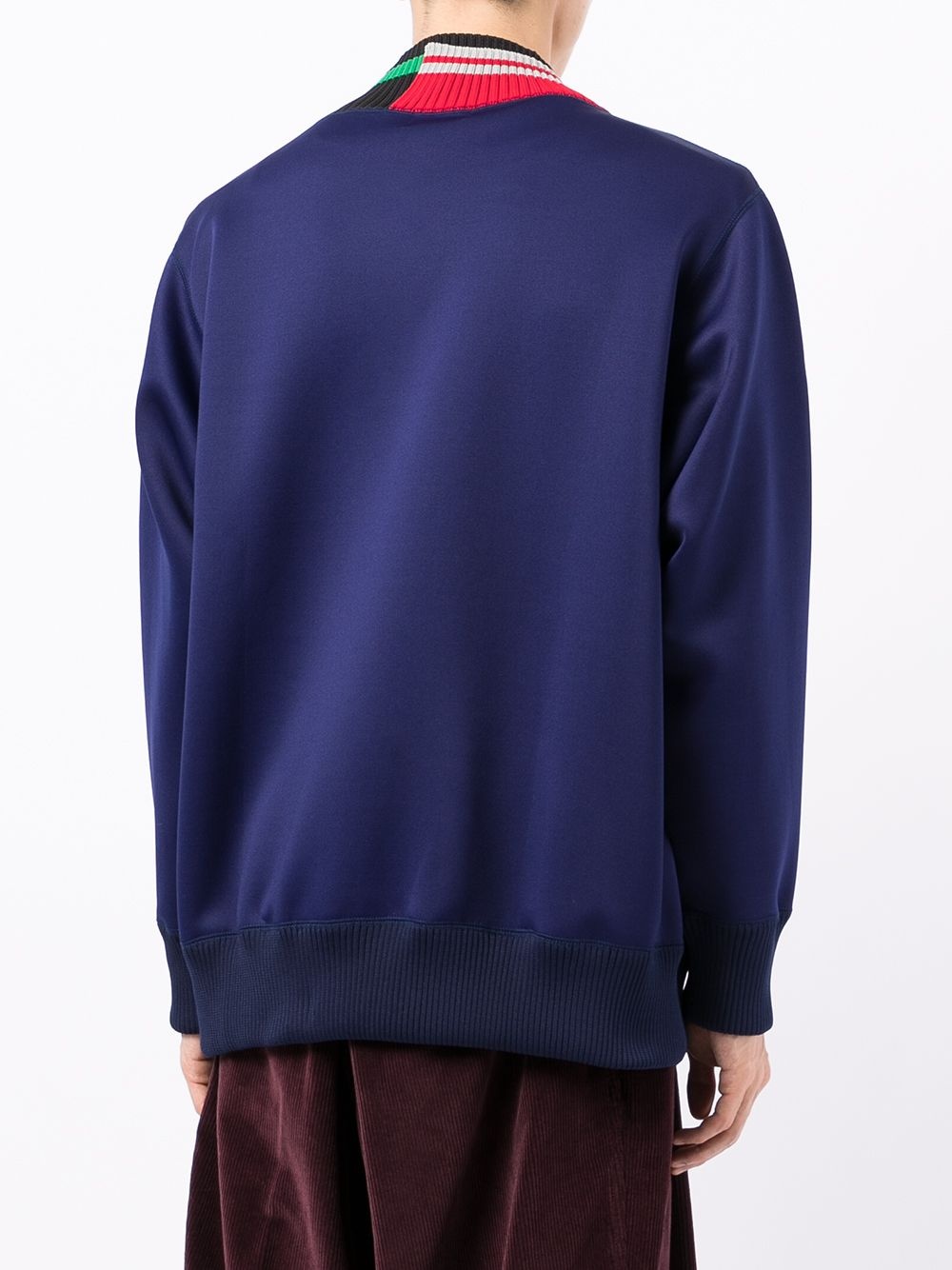 contrasting-collar jumper - 4