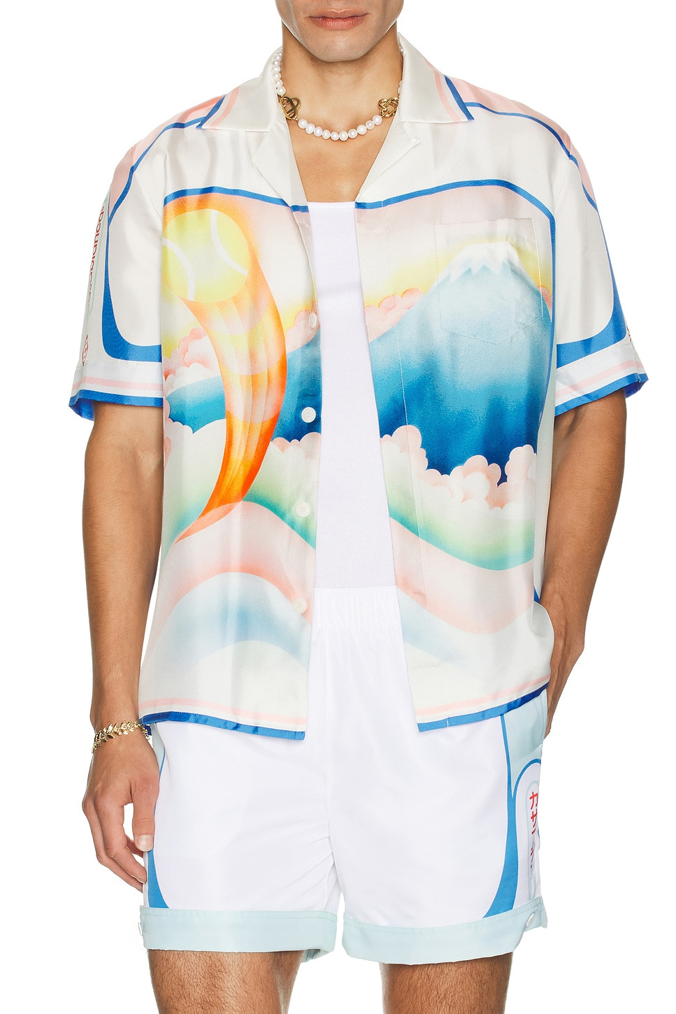 Cuban Collar Short Sleeve Shirt - 3