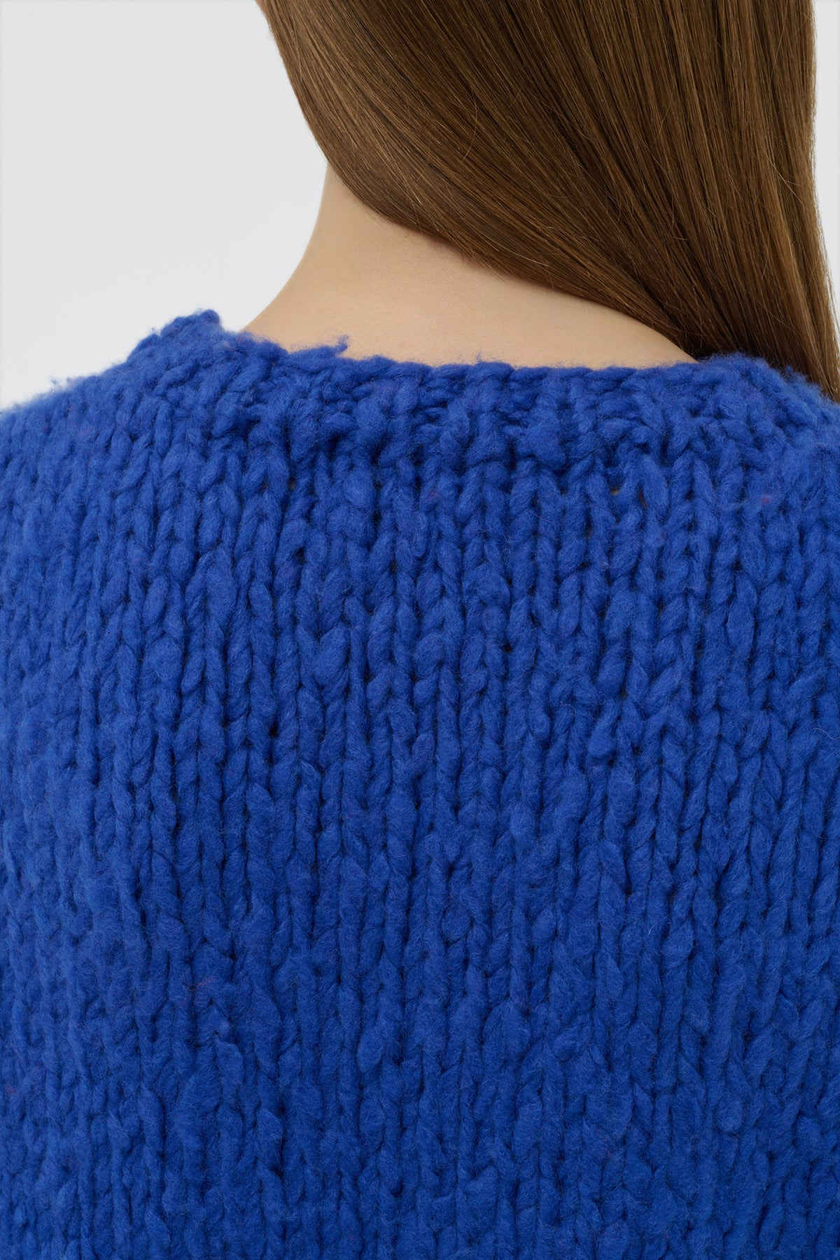 Lawrence Knit Sweater in Cobalt Welfat Cashmere - 5