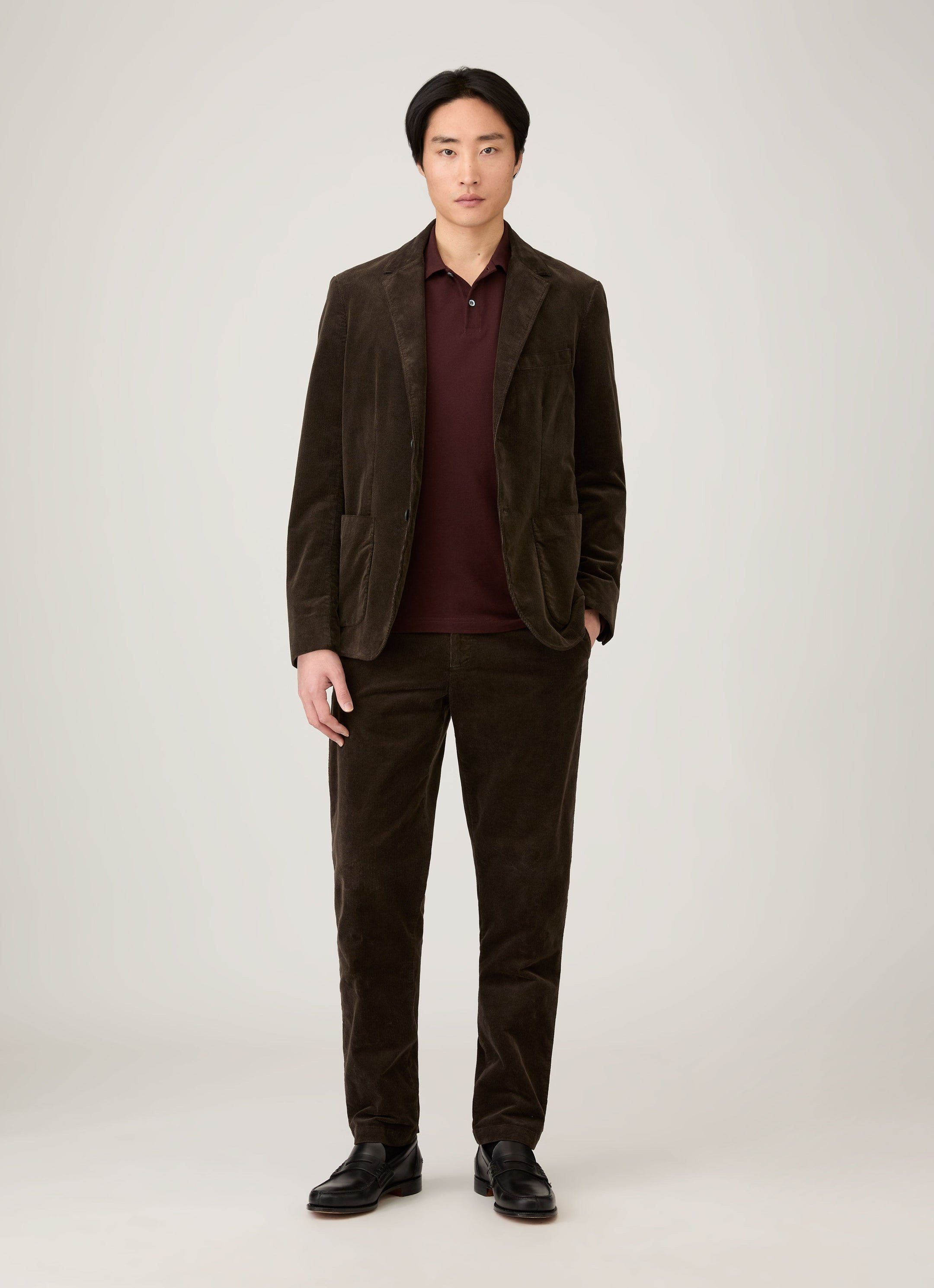 Long Sleeve Piqué Polo Shirt - 3