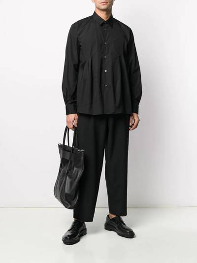 Comme des Garçons Homme Plus high-waisted tapered trousers outlook