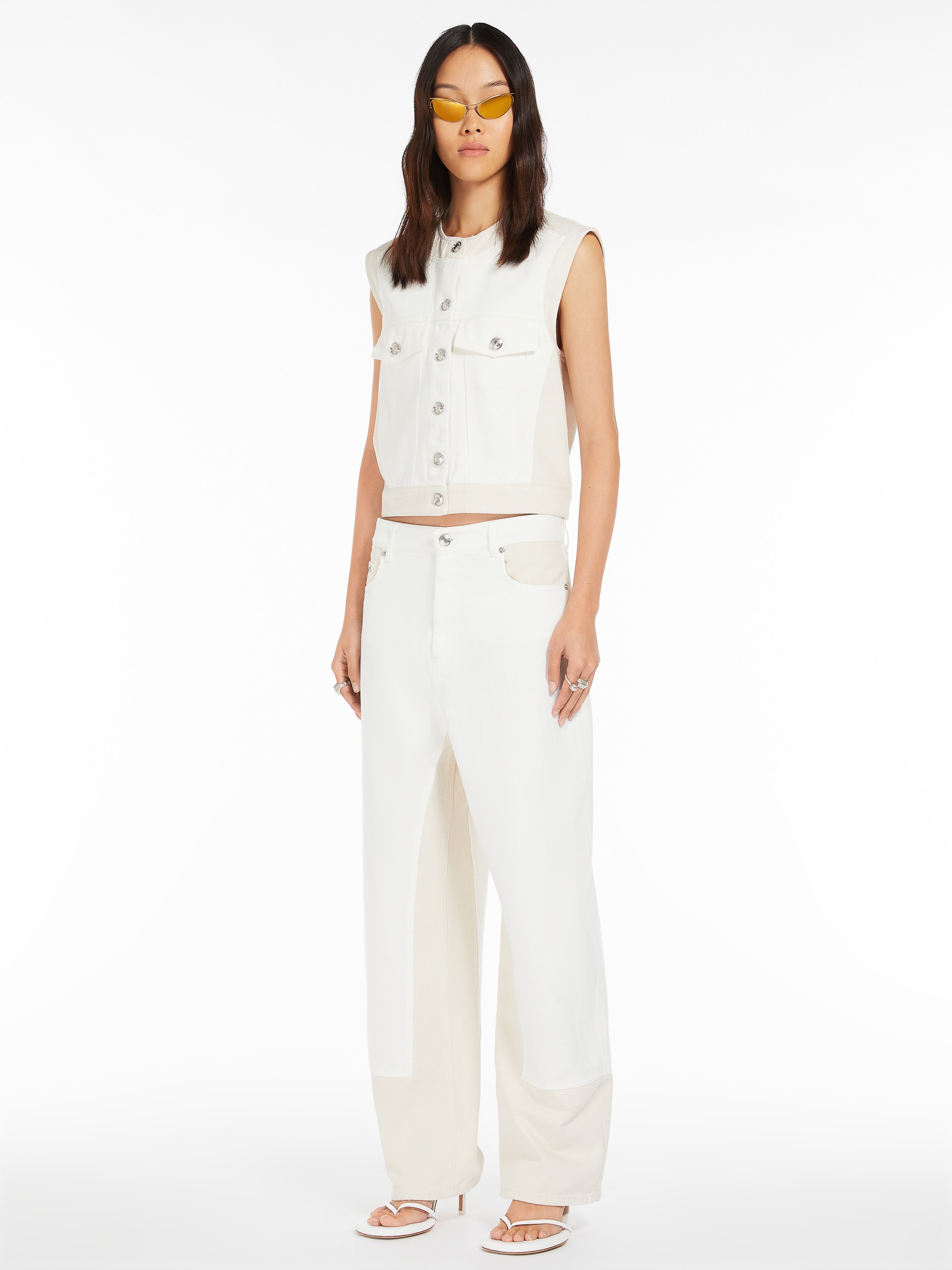 SALITA Double-colour denim waistcoat - 2