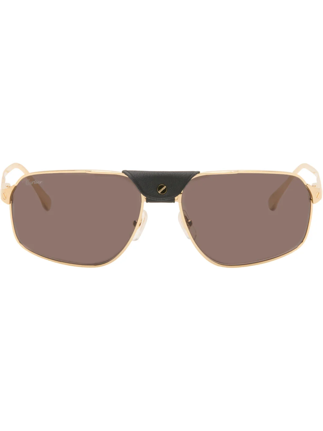 Gold 'Santos de Cartier' Sunglasses - 1