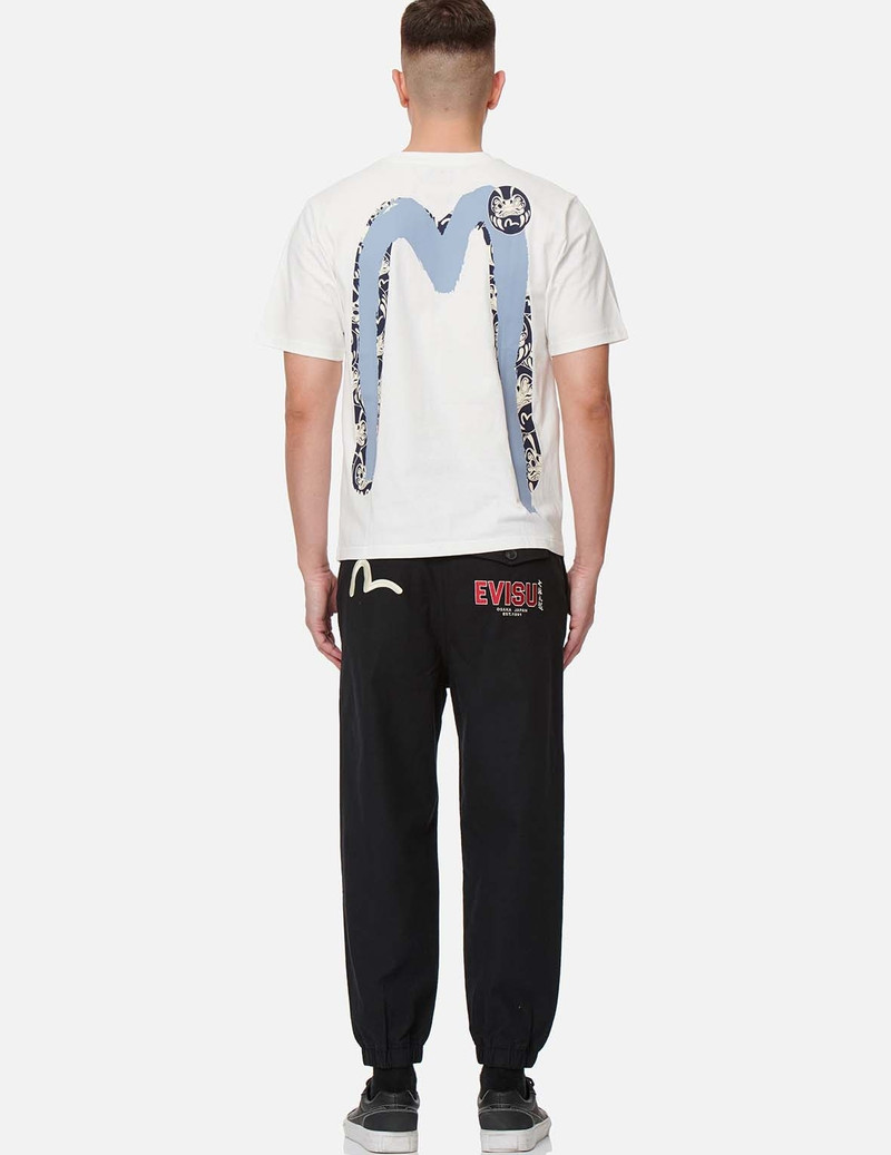 SEAGULL AND LOGO EMBROIDERY WOVEN JOGGER PANTS 5