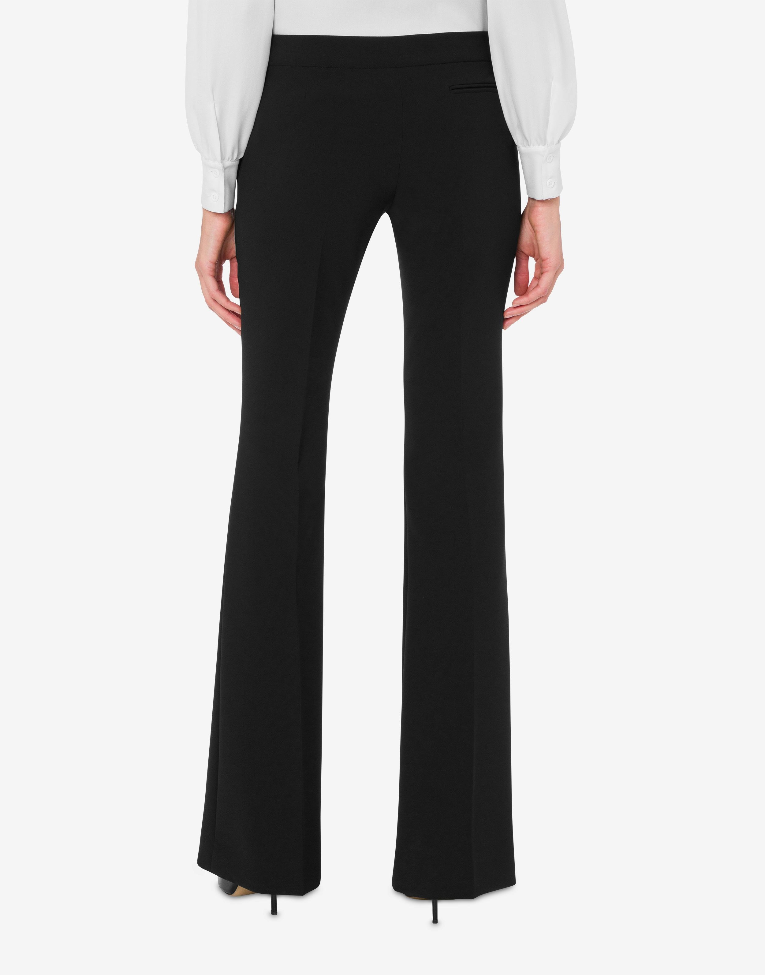 CRÊPE FLARED TROUSERS - 3