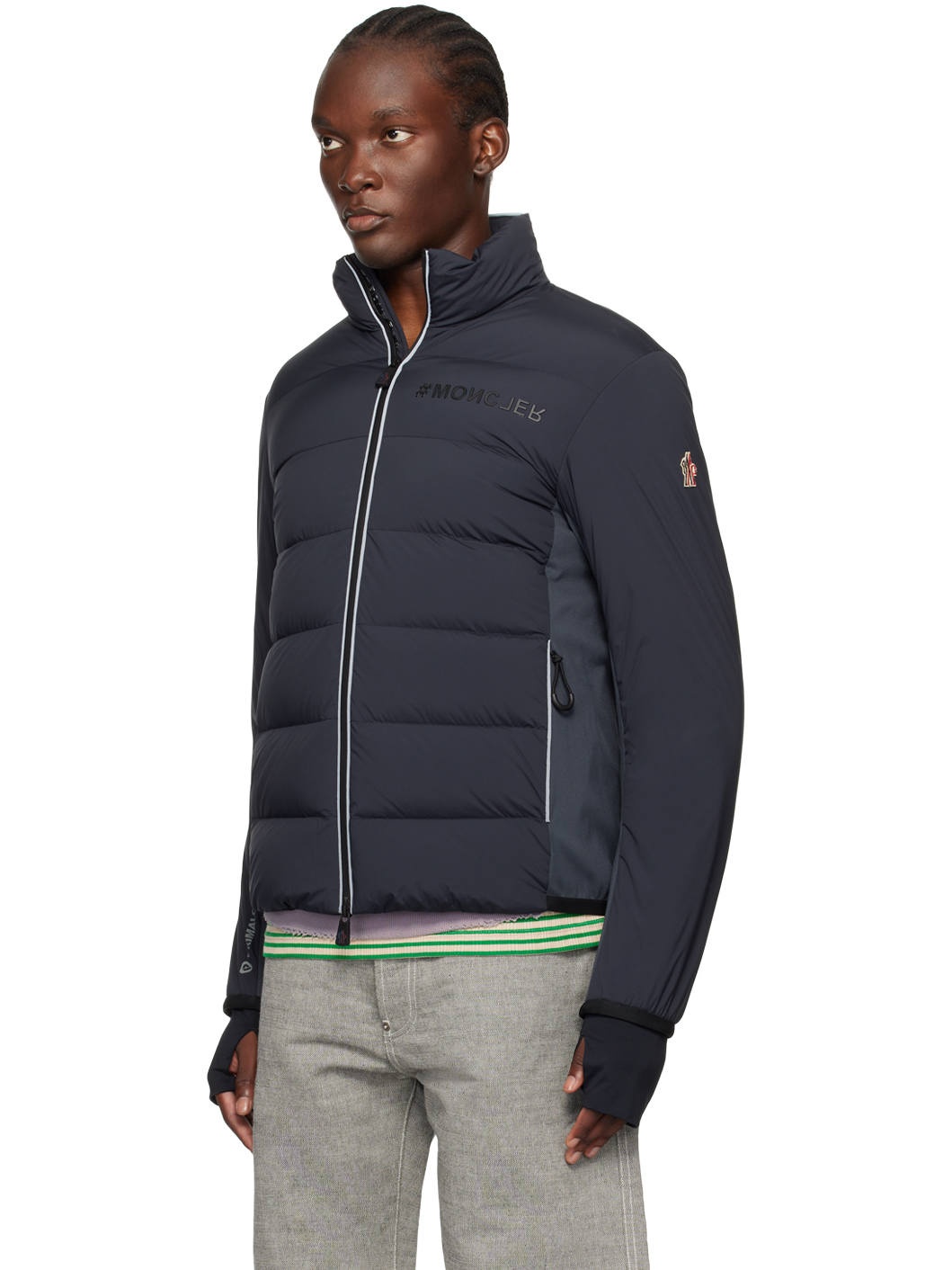 Gray Pocol Mid Layer Down Jacket - 4