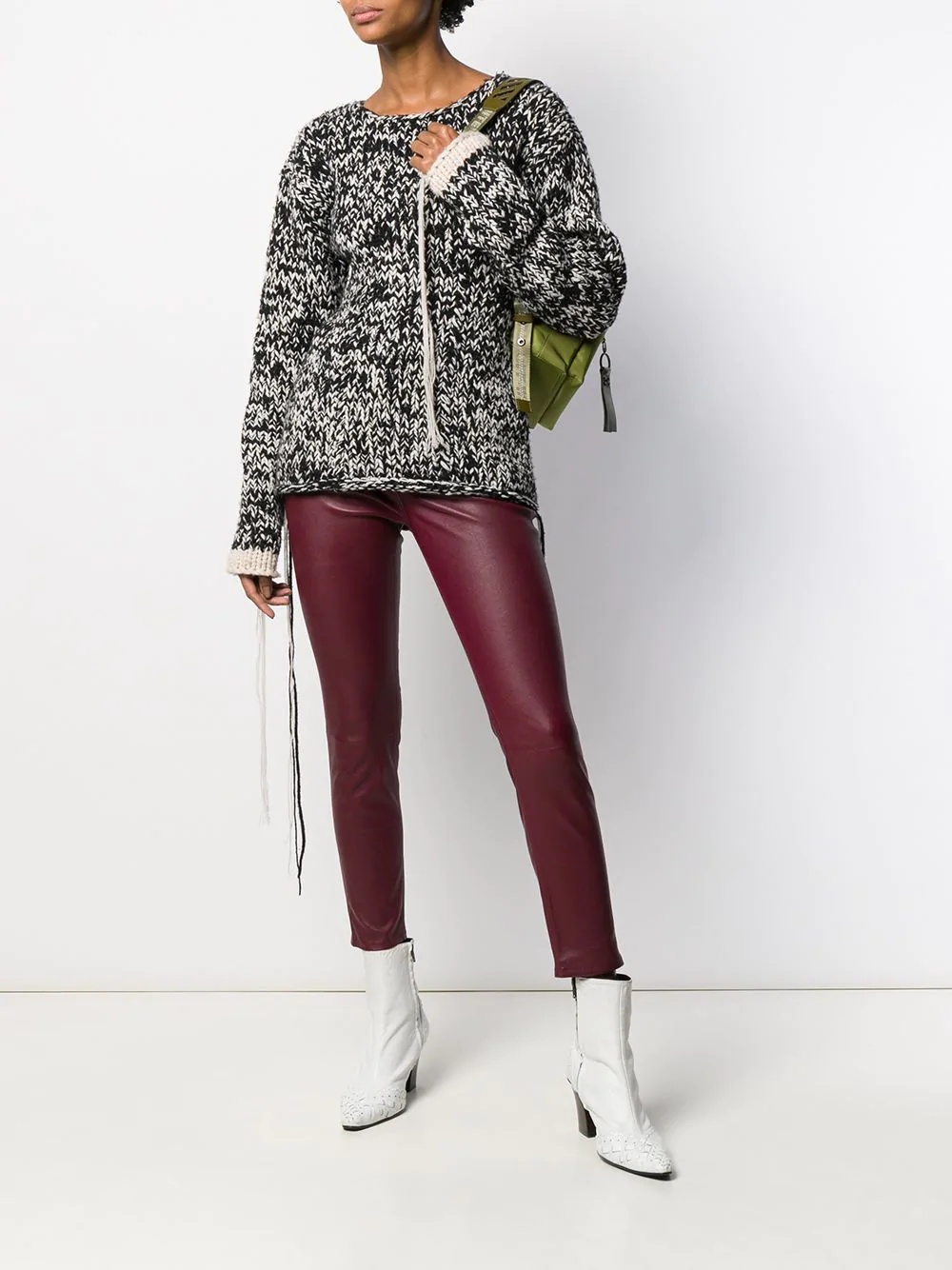 lambskin leather trousers - 2