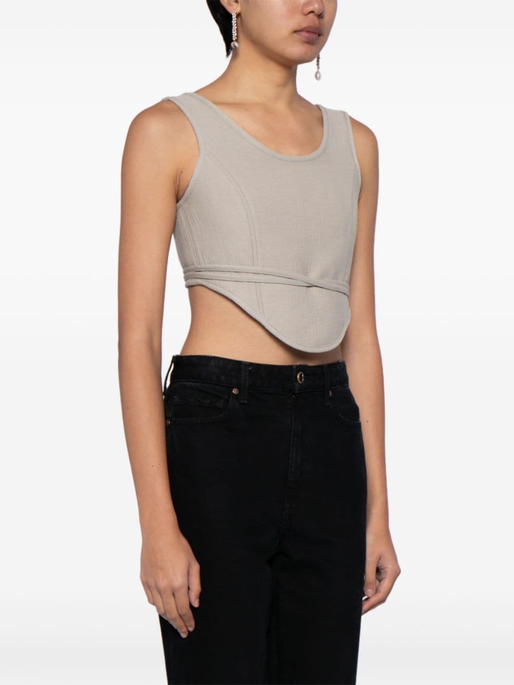 cropped corset top - 3
