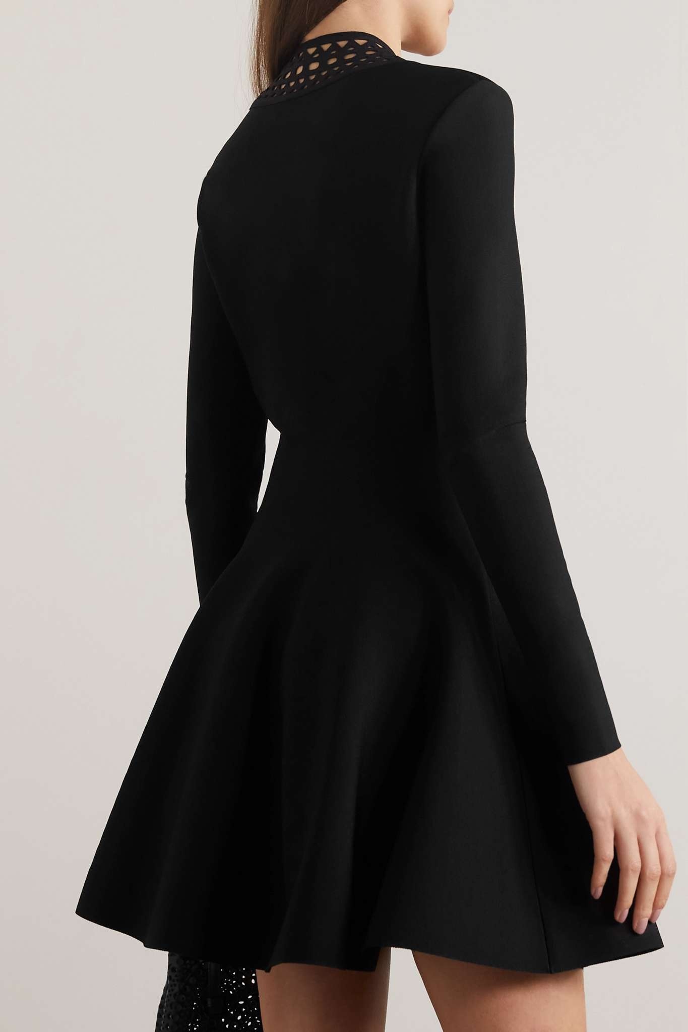 Archetypes laser-cut stretch-jersey mini dress - 3