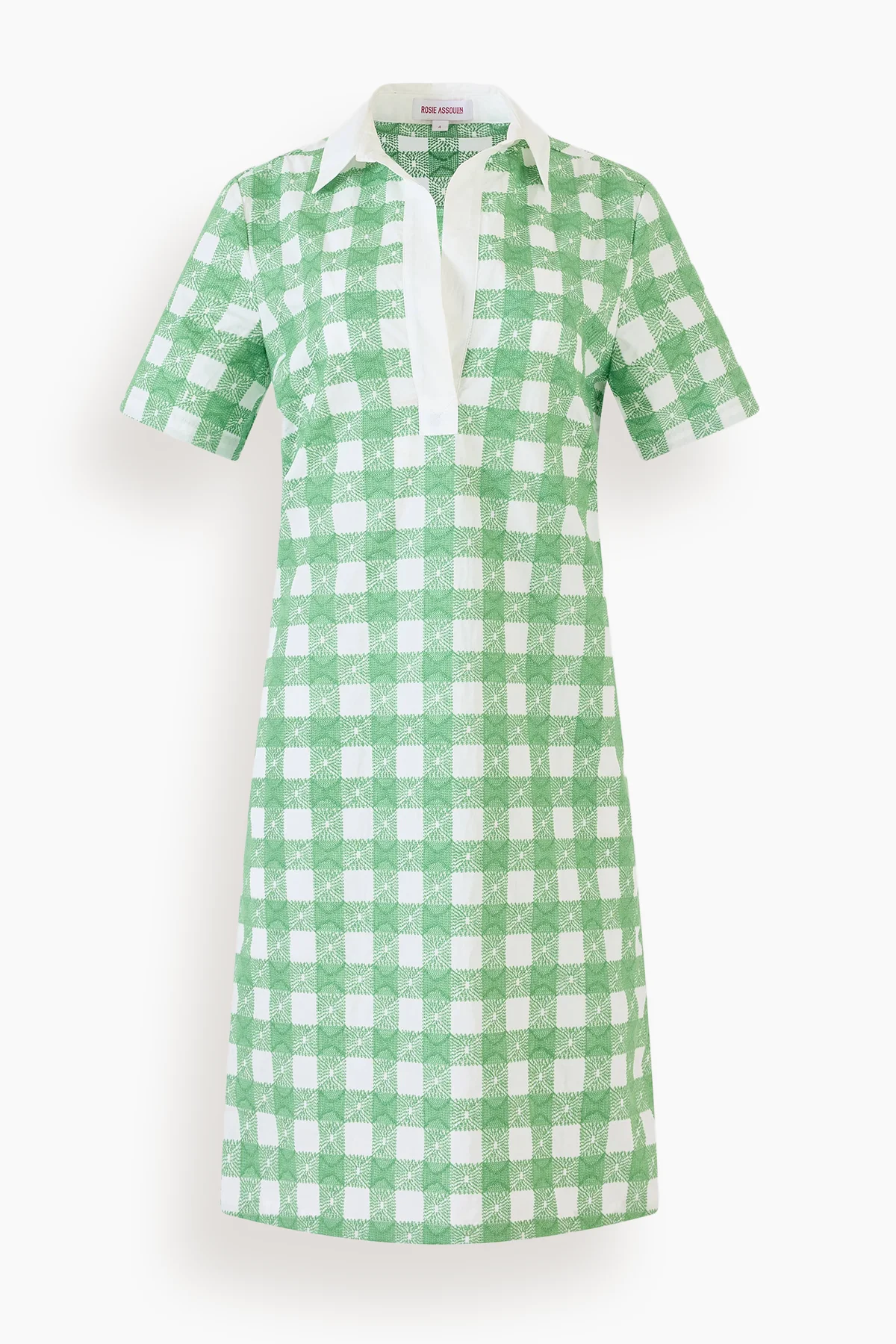 Mini Rugby Dress in Grass Green - 1