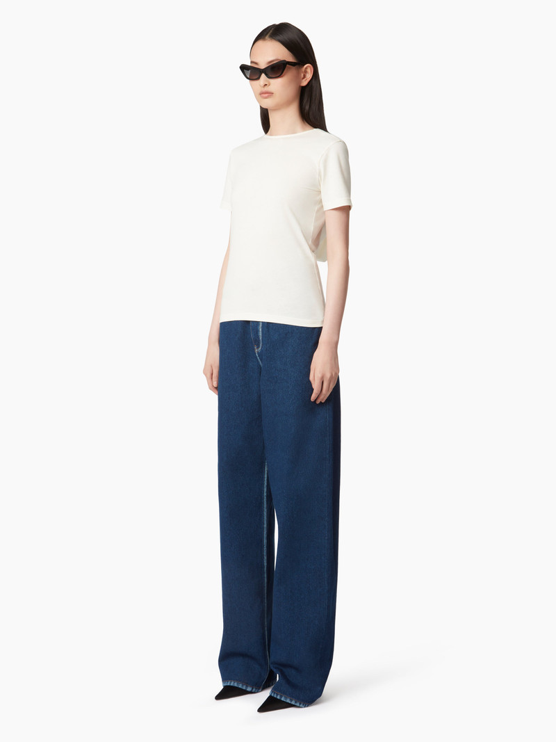 NINA RICCI T-SHIRT WITH PLUNGING DRAPED BACK outlook