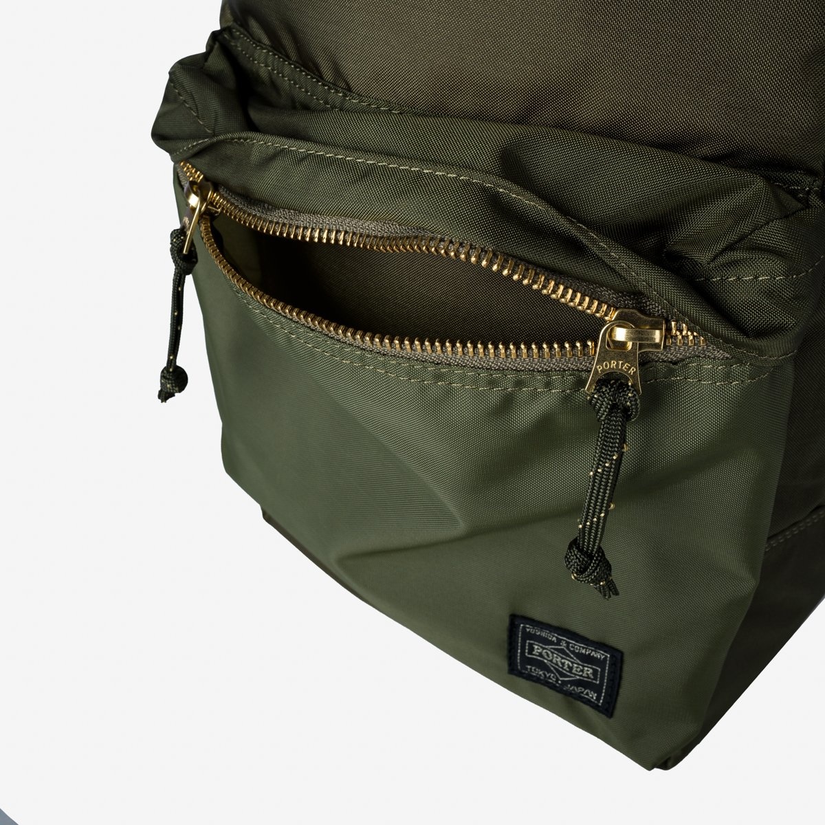 POR-FOR-SSB-GRN Porter - Yoshida & Co. - Force Sling Shoulder Bag - Green - 8