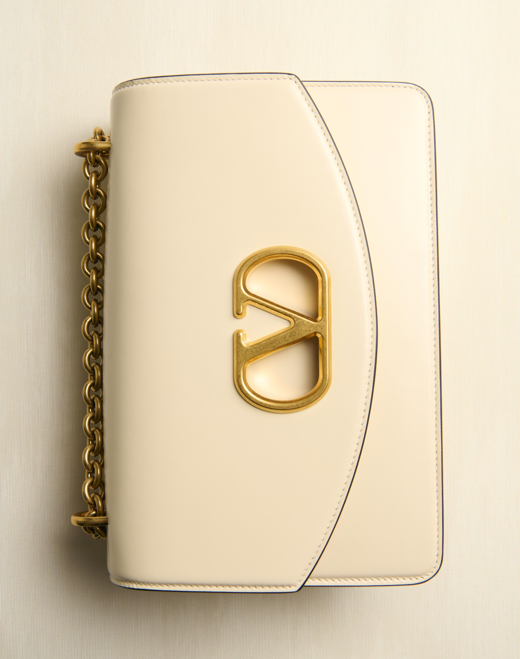 VALENTINO GARAVANI VAIN SHOULDER BAG IN SHINY CALFSKIN - 7