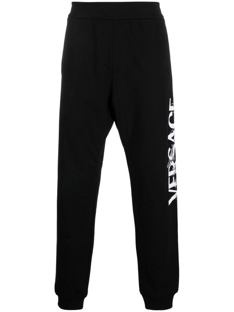 logo-print slim-cut track pants - 1