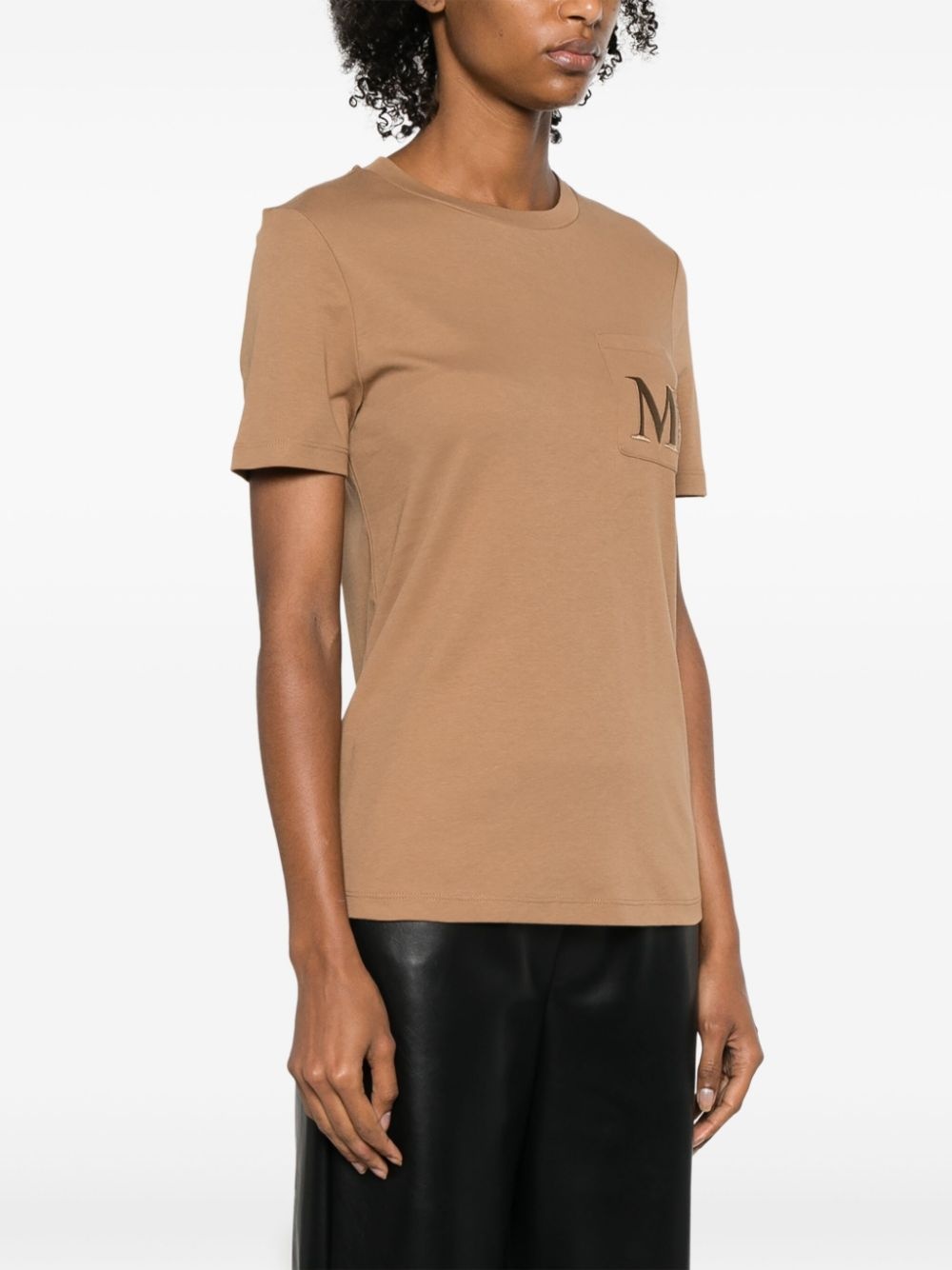 embroidered-logo cotton T-shirt - 3