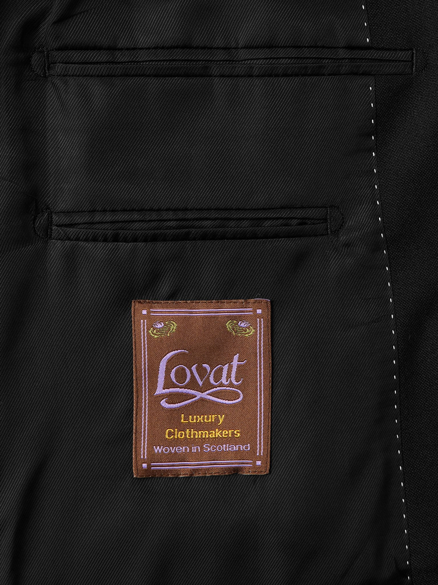 Slim-Fit Grain de Poudre Wool Suit Black - 6