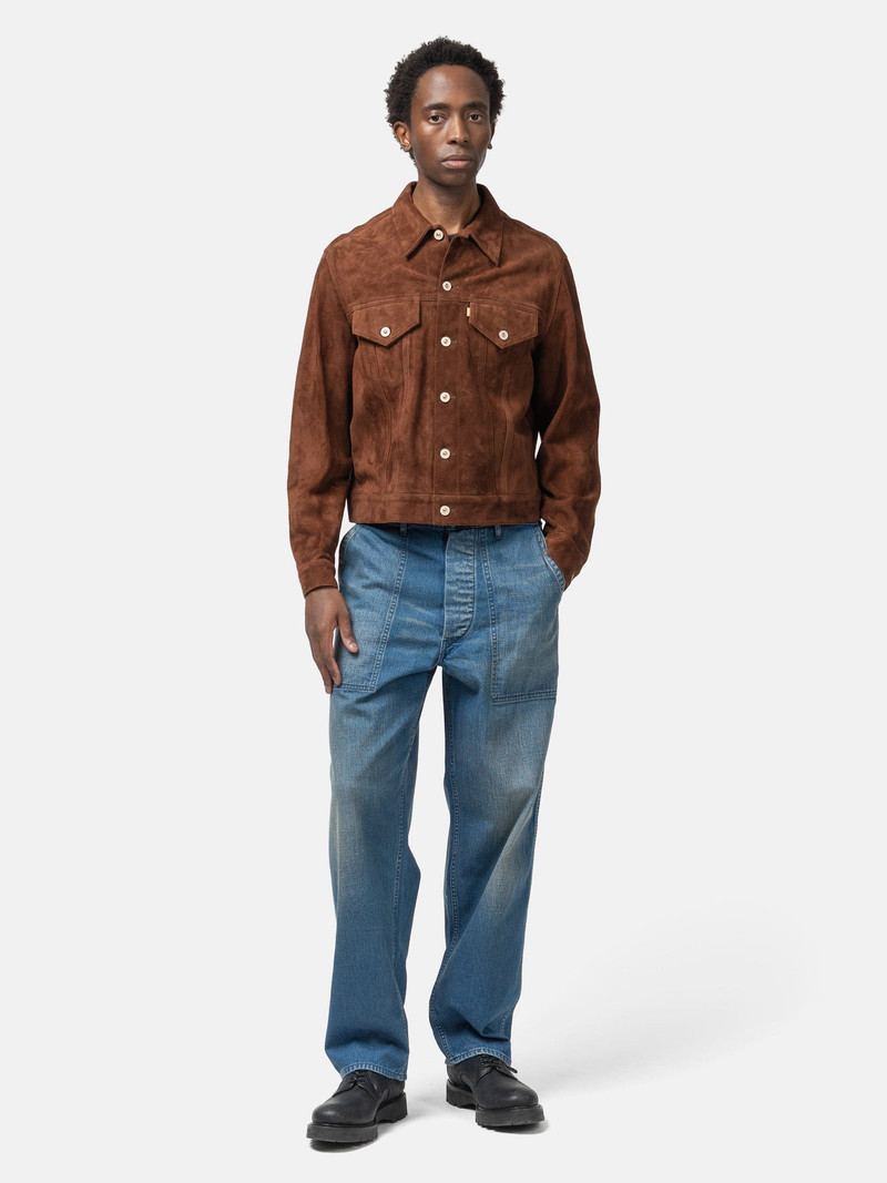 HERILL Lamb Suede Jacket Brown outlook