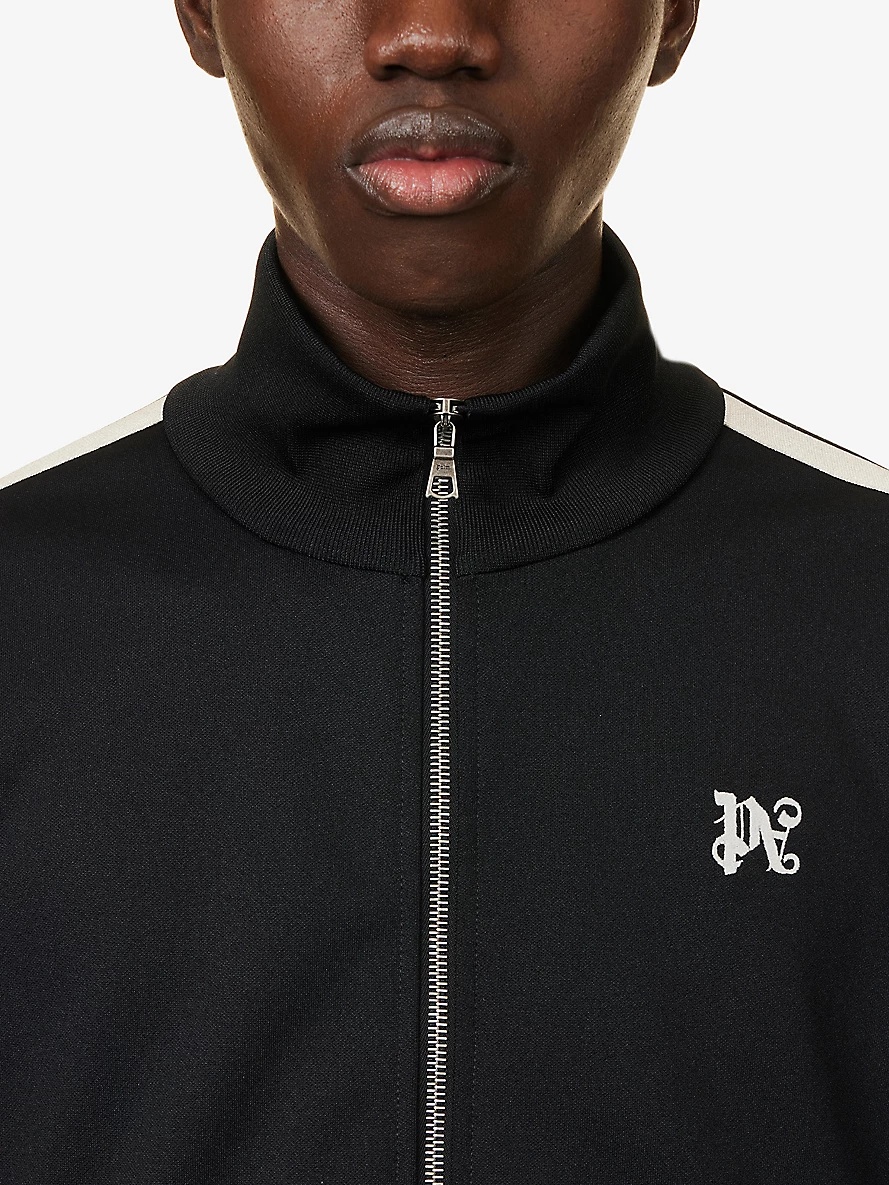 Monogram brand-patch woven track jacket - 5