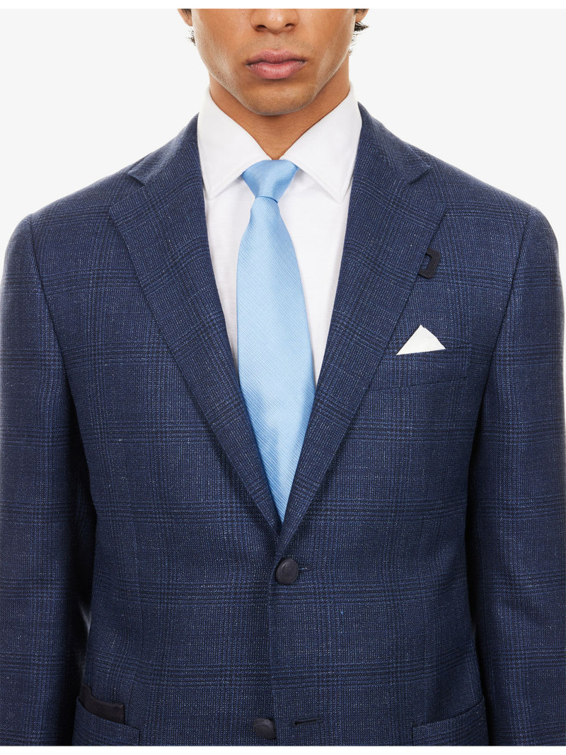 Single-Breasted Wool and Linen-Blend Blazer 5