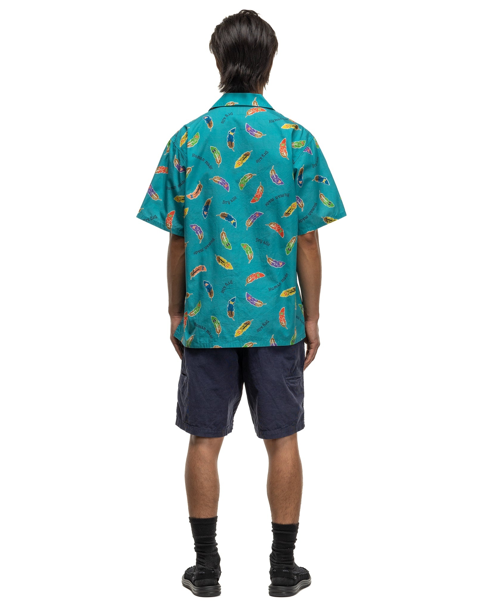 FEATHER ALOHA SHIRT BLUE - 4