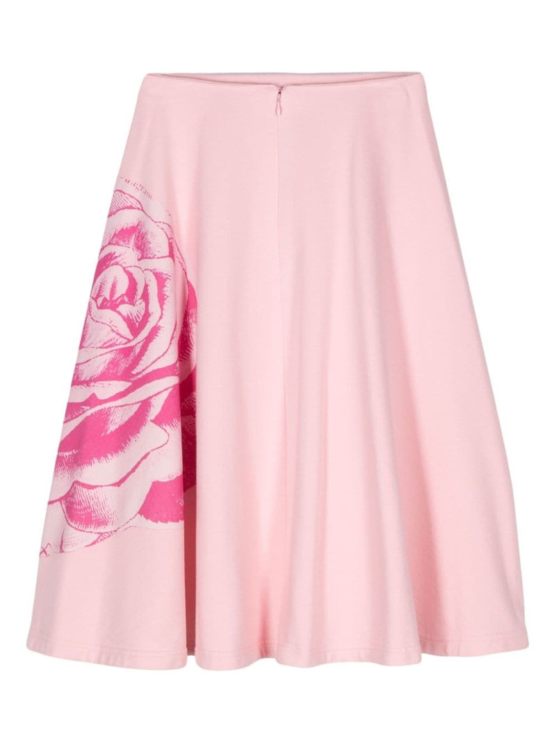 Marni floral-print cotton skirt outlook