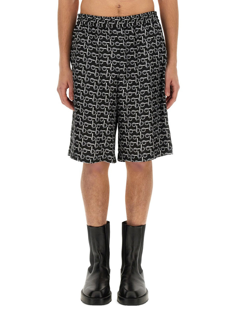 Burberry Men All Over Print Bermuda Shorts - 1