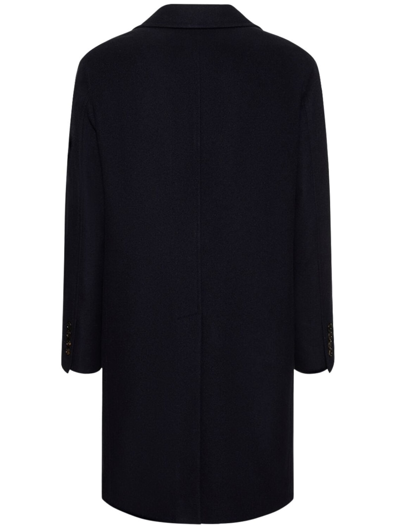 Cashmere single breasted overcoat - 3