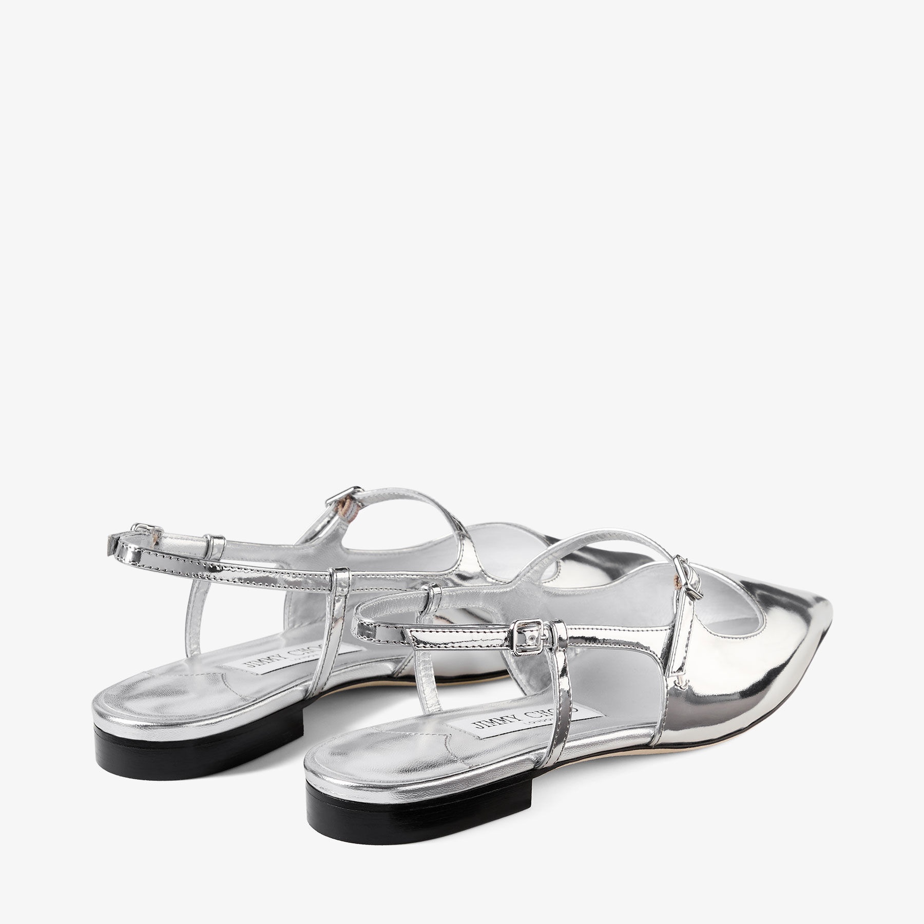Didi Flat
Silver Liquid Metal Leather Flats - 5