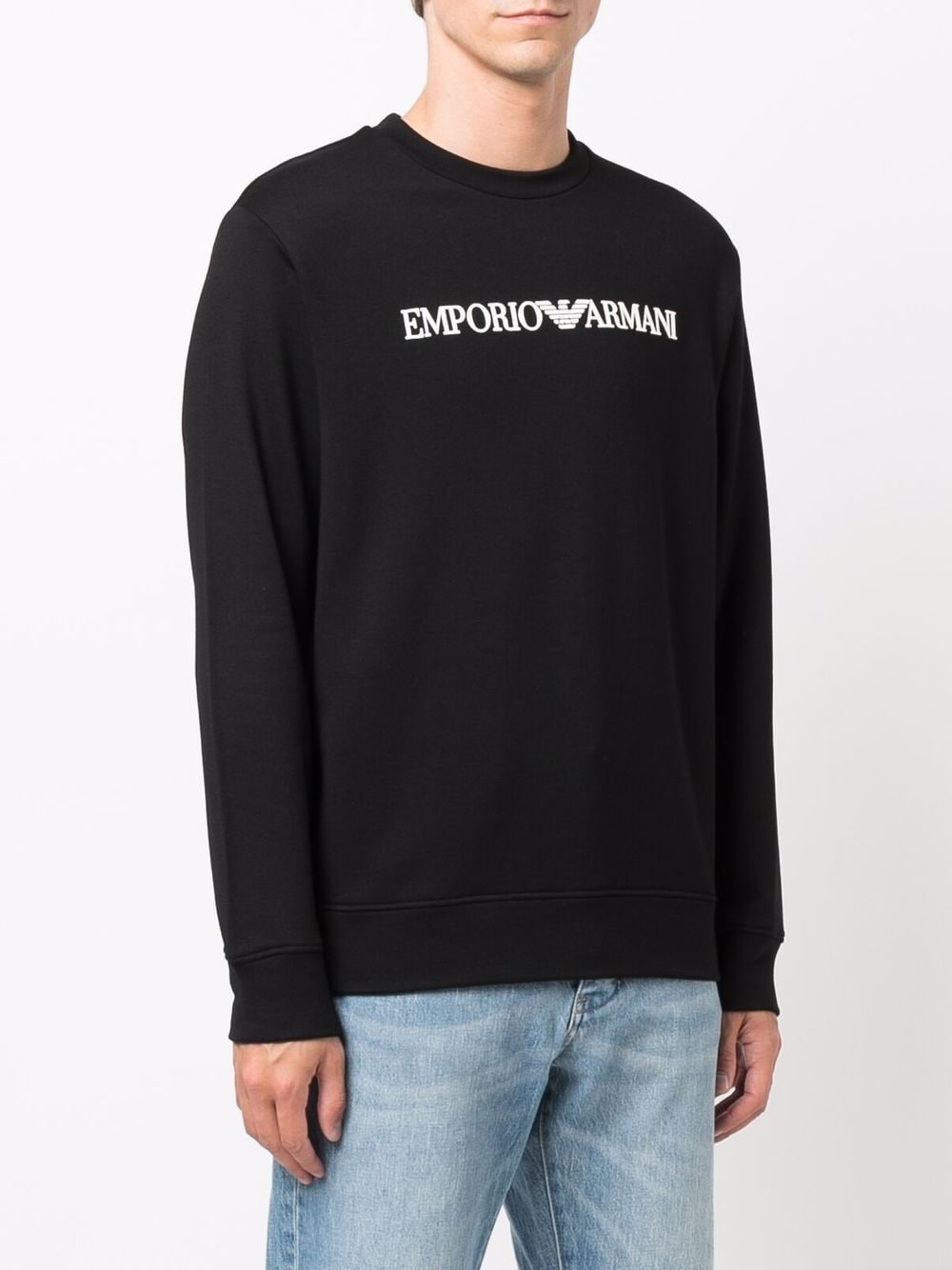 logo-print crew-neck sweatshirt - 3