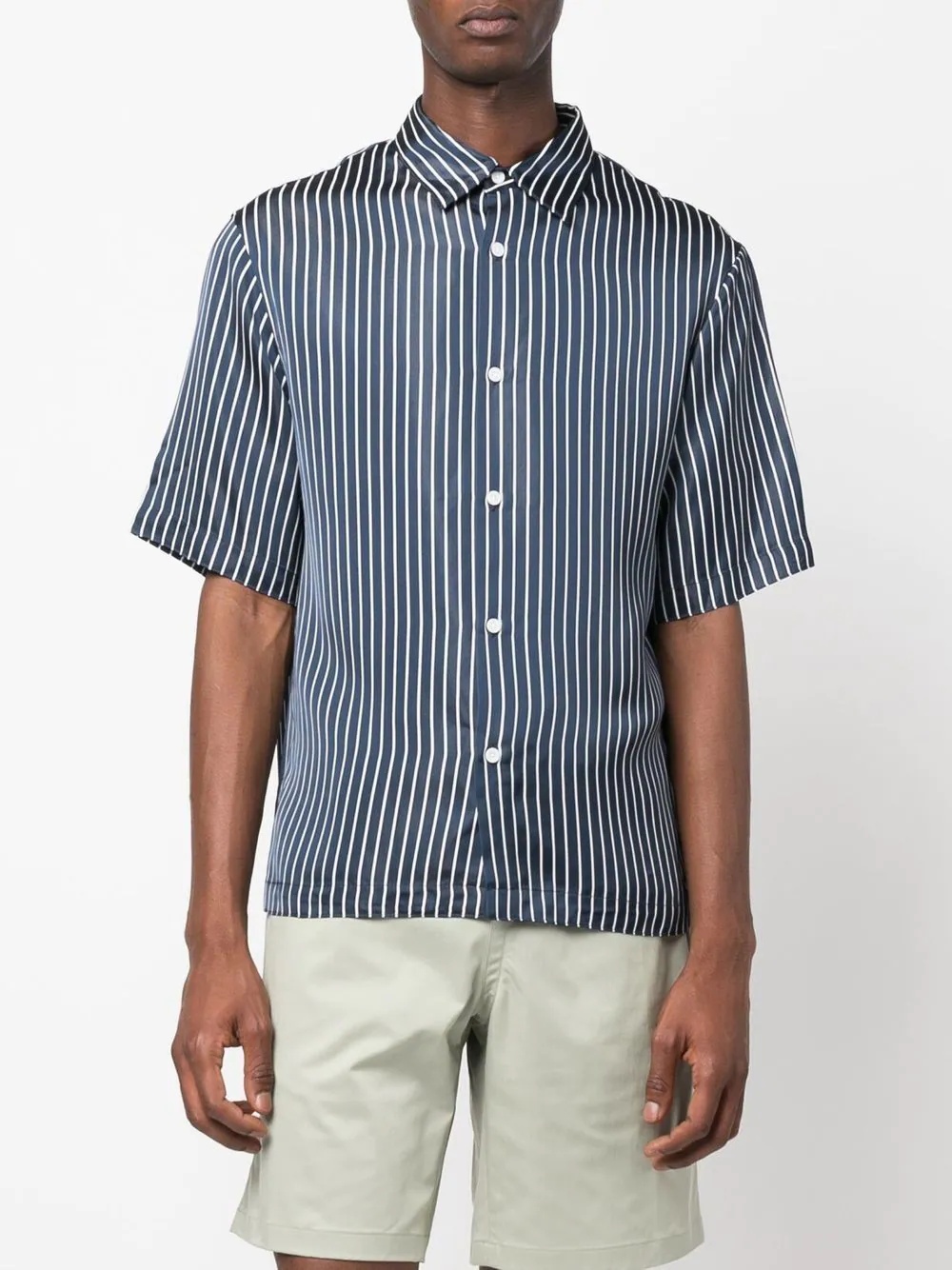 striped short-sleeve shirt - 2