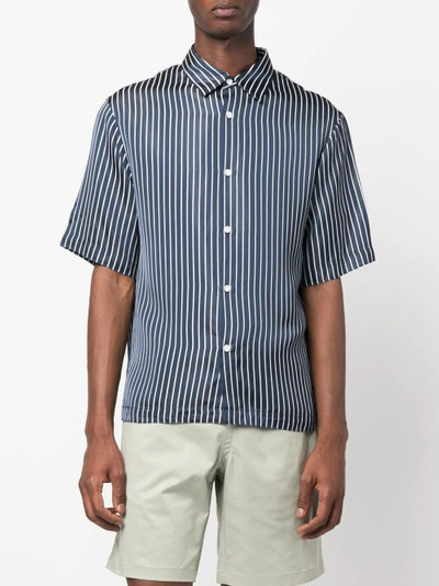 Sandro striped short-sleeve shirt outlook