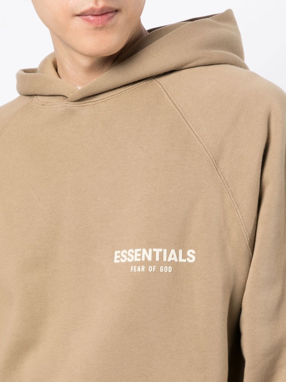 Essentials logo-print hoodie - 5