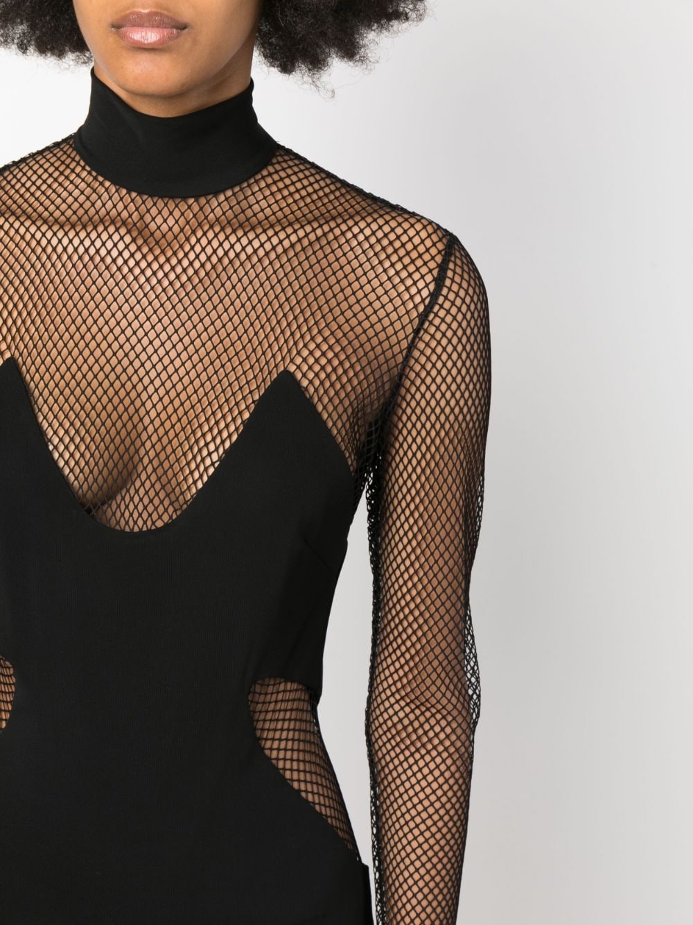 Illusion mesh-panel minidress - 5
